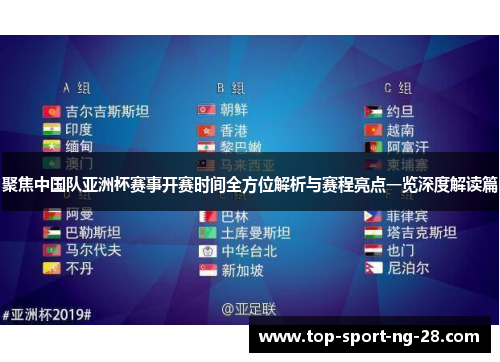聚焦中国队亚洲杯赛事开赛时间全方位解析与赛程亮点一览深度解读篇 聚焦中国队亚洲杯赛事开赛时间全方位解析与赛程亮点一览深度解读篇